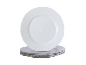 Home Gallery Opal Glass Dinner Plate 6pcs | 10"