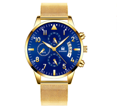 Mens Business Watches with Date Calendar Stainless Steel Watch M010