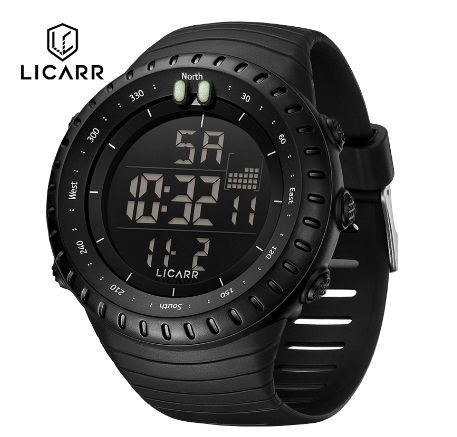 LICARR Brand Original Men's Watch Stopwatch Fashion Sports Light Calendar Waterproof 9521 06