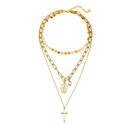 Double Pearl Necklace Clavicle Chain Short Necklace