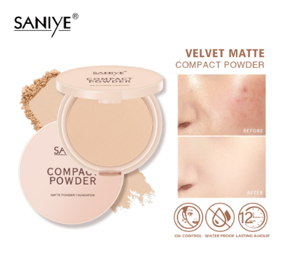 SANIYE Face Concealer Cream Foundation Oil Control Makeup Cosmetics Powder Cake R5006