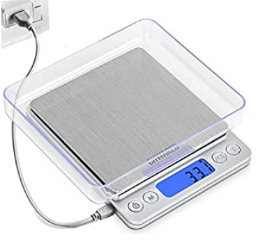 Rechargeable Digital Weighing Scale, Kitchen Scale 3000g Capacity