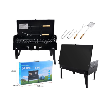 Foldable BBQ/Charcoal Grill Barbecue Outdoor Teppanyaki Portable Camping BBQ Grill