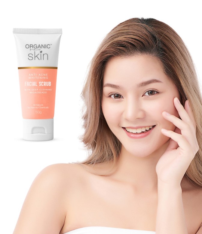Organic Skin Japan Anti-acne Whitening Facial Scrub 50g