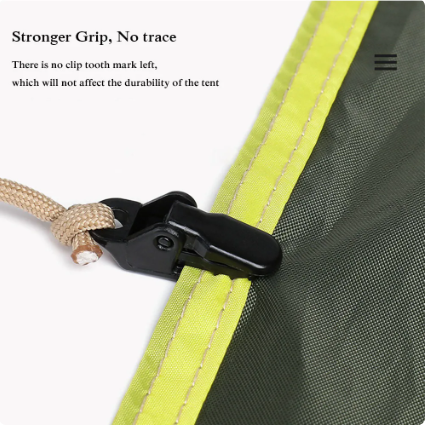 5Pcs Awning Clamp Tarp Clips Snap Hangers Tent Camping Survival Tighten Tool for Outdoor Camp Hike