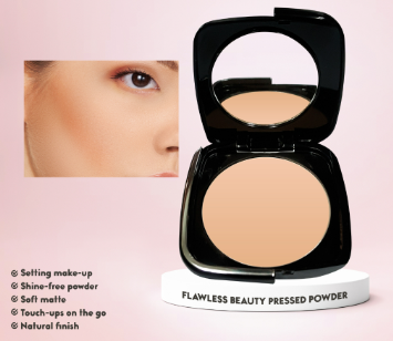 NICHIDO Flawless Beauty Pressed Powder - Golden Tan