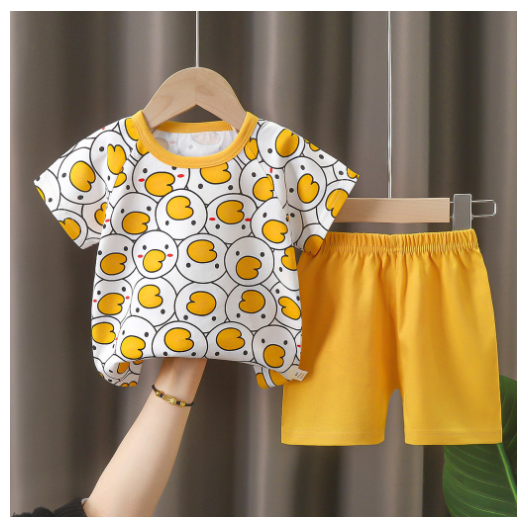 0-4Y For Boys Baby & Kids Sleeveless Shorts Set Pure Cotton Sando For Summer Kids D13