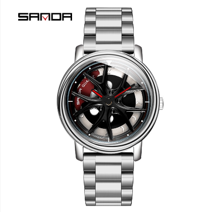 SANDA Original watches for men Analog Quartz Watch sports watch Stainless steel strap 1025 12