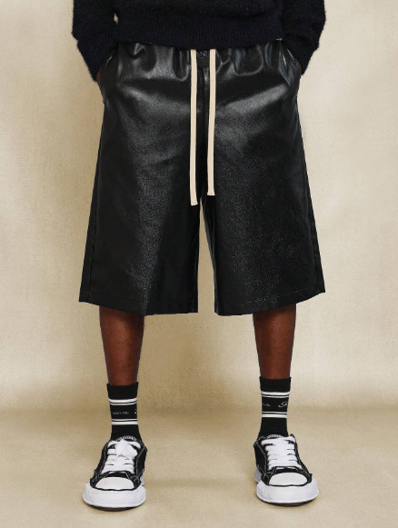 SUMWON PU Jort With Contrast Drawstring