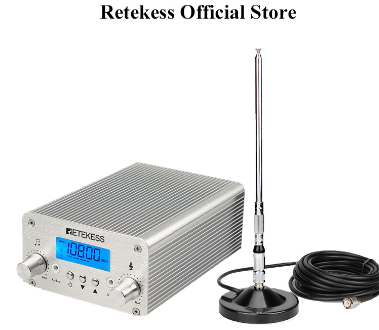 RETEKESS TR502 FM Transmitter Long Range Broadcast Stereo Station