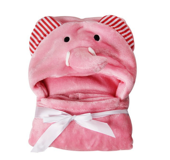 Baby Coral Fleece Cartoon Bath Towel Baby Warm Cloak Baby Cute Bath Towel BT15