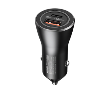 REMAX metal car charger USB & Type-C dual-port 36W outpout PD & QC fast charging RCC107