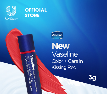 Vaseline Lip Care Color  Care Kissing Red 3G