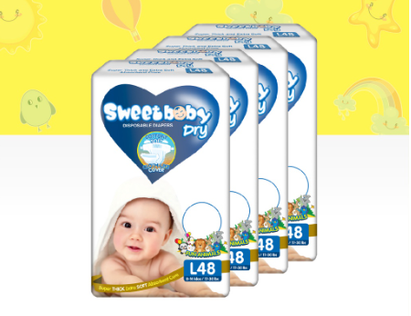 SWEETBABY DRY - JUMBO PACK LARGE 48s x 4 PACKS