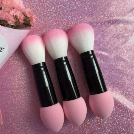BEAUTY GLAZED 1Pcs Professional Two Heads Big Makeup Brushes Foundation Blusher Make Up Brush Tool