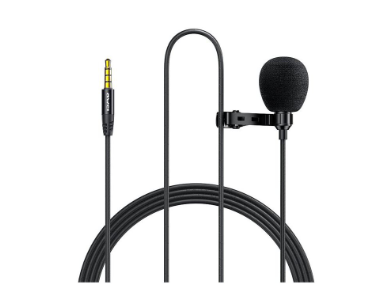 Awei MK1 3m Wired Clipper Microphone Cable Live Broadcast,Interview, Recording, Audio Teaching Cord
