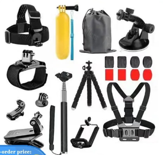 Accessories Set for Action Camera GoPro Hero 11 10 9 8 7 6 5 Chest Mount Float Grid Chest Strap