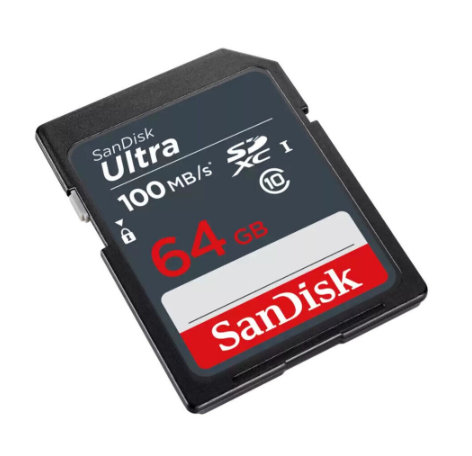 SanDisk Ultra SDSDUNR 64GB Class 10 UHS-1 SDXC Memory Card (Speed up to 100MB/s)