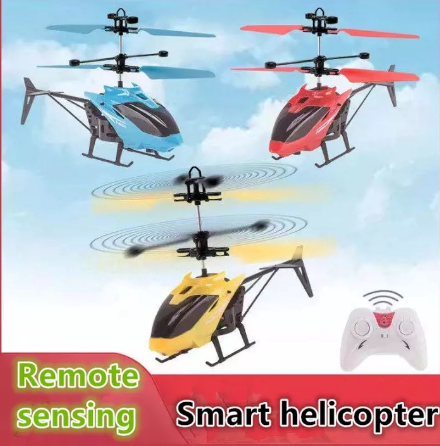Remote Control Helicopter RC Rechargeable Aircraft Infrared Induction Toys For Kids Outdoor Toy Gift