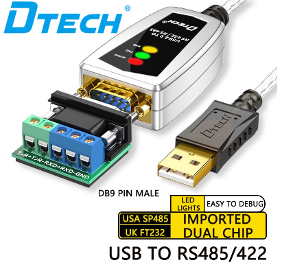 USB2.0 To RS422/485 Converter 9-Pin Serial Port USB rs485 Module COM Cable