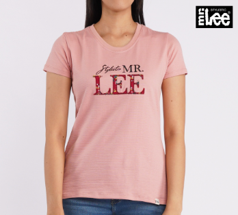 Stylistic Mr. Lee Ladies Basic Round Neck T-Shirt for Women Missed Lycra Regular Fit 129343 Pink