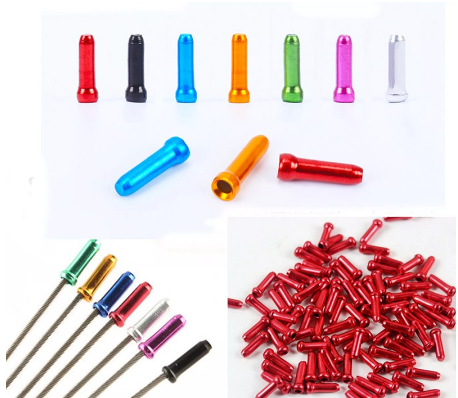 30pcs Cycling Crimps Bicycle Accessories Shifter Cable Cover Aluminum Alloy Bike Brake Wire End Cap