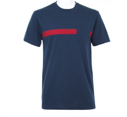 Cubic Men Stripes Round Neck Tees T-shirt Top Top for Men