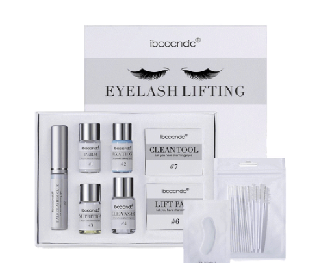IBCCCNDC Professional Keratin Lash Lift Kit Eyelash Perming 10 Pcs/Set Cruelty-Free