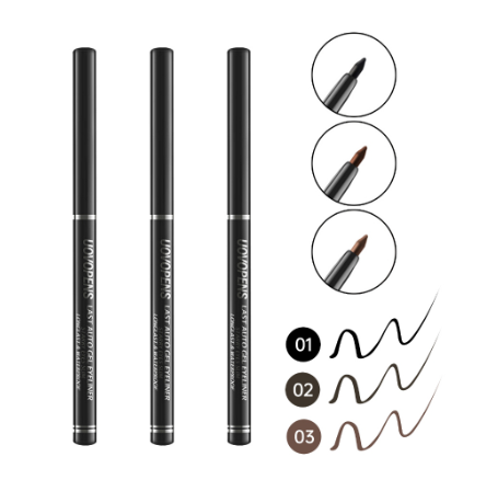 Lamuseland Long-Wear Waterproof Ultra-Slim Eyeliner Gel Pencil Confidence Halo Soft Long-Lasting High Pigment Eyebrow