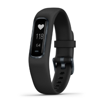 Garmin Vivosmart 4 GPS Wellness Basic Fitness Smartwatch with Silicone Band Black Large