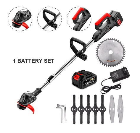 68V Rechargeable Electric Grass Trimmer Household Grassland Cutter Gardening Machine Lawn Mower