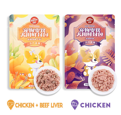 Dog Treats Snacks 70g Pet Organic Wet Food Snacks Pouch