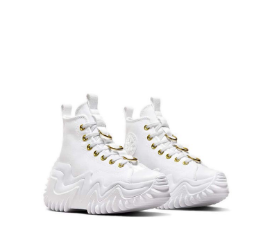 Converse Run Star Motion CX Platform Golden Hits Unisex Sneakers - White/White/Gold