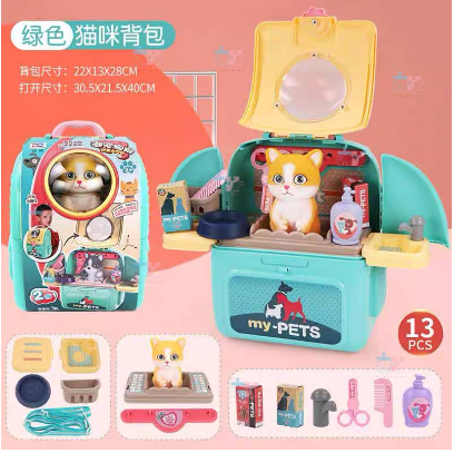 The Pet Set in a Bag Cat Dog Puppy Grooming Vet Veterinary Kitten Pets Kids Toys Toy toypalaceph