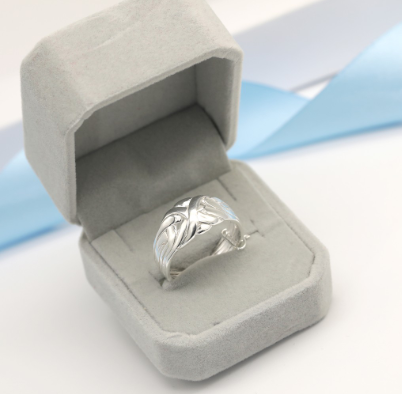 SILVER M016 Italy 92.5 Silver Men's Ring