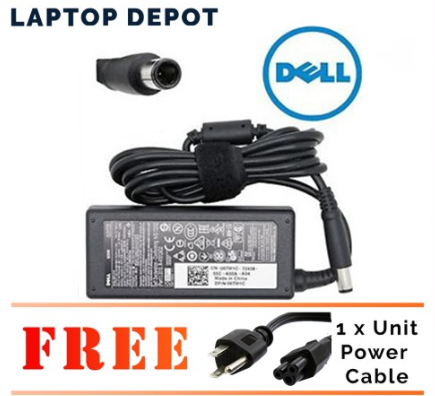 Dell Laptop Charger 19.5V 3.34A for dell inspiron E4310 E5520 E6320 D410 (7.4*5.0mm）