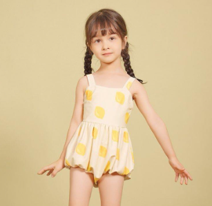 Children Swimsuit Girls One-Piece Princess New Style Quick-Drying Western Influencer Baby Female Summer