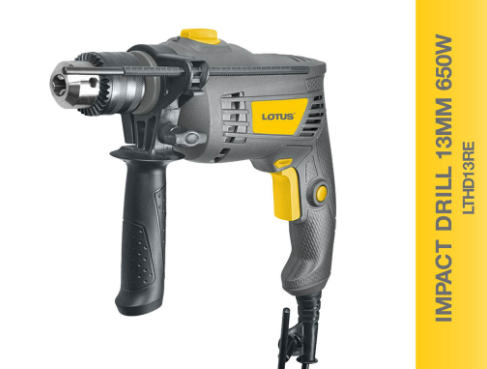 Lotus Impact Drill 13MM 650W LTHD13RE - Power Tools