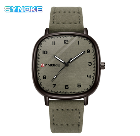 SYNOKE Original Men's Watch Luxury Classic Waterproof Business Fashion Quartz Watch GRAY
