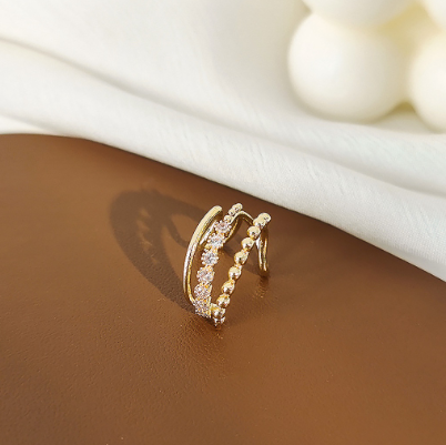 Ear Cuff Earring Gold Flash Earring  Minimalist Earrings Stud Earring