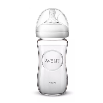 Philips AVENT 8oz Natural Glass Baby Bottle