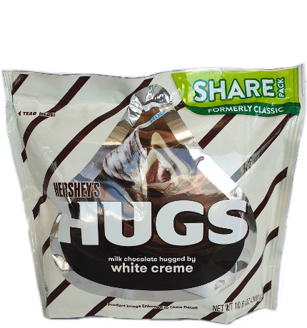Hershey's Hugs Milk Chocolate Hugged By White Creme 300g