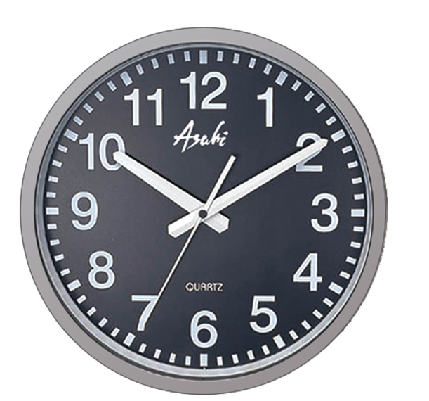 Asahi AD007027 Round Wall Clock 12 Inches