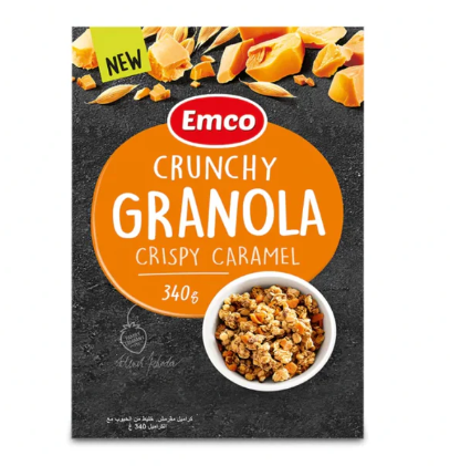 Emco Crunchy Granola – Crispy Caramel 340g