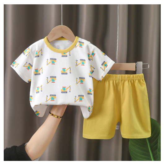 Boy Clothes Corp Terno for Kids Boys Fashion Sando Shorts Set Summer Terno For Kid Boy D23