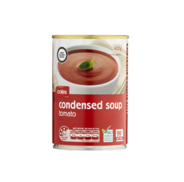 Coles Condensed Soup Tomato 420g