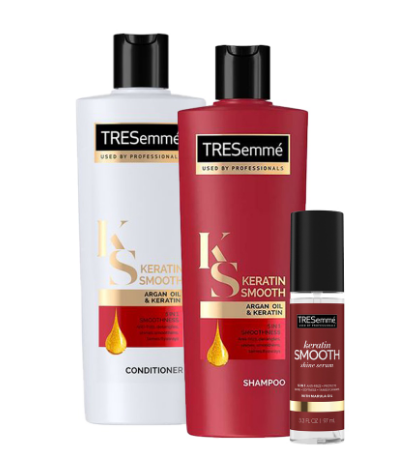 Tresemme Keratin Smooth Anti Frizz Shampoo, Conditioner and Serum Set