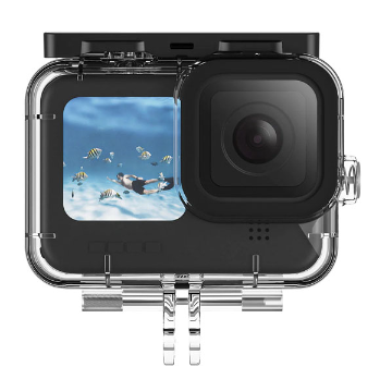 TELESIN 45M All Scene Waterproof Case Touch Door GoPro Hero 12, 11, 10, 9 Cameras GP-WTP-905
