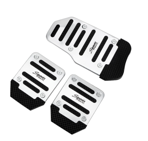Aluminium Alloy 3Pcs Auto Vehicle Non-slip Pedal Car Pedal Cover Set Car Foot Treadle Cover Pad