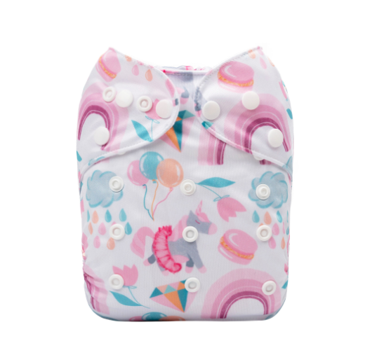 Alva Baby Cloth Diapers Washable Reusable Real Cloth Pocket Nappy Diaper Only D34